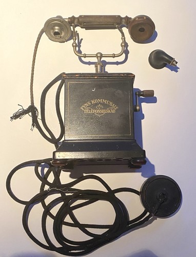 Vintage telefon antik fyns - telefon,,