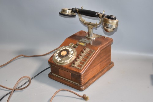 Antikes holztelefon priteg - antikes,