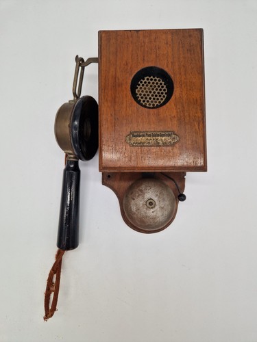 Antikes wandtelefon holz - antikes,