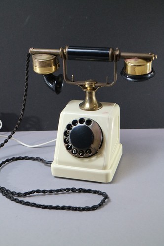 Vintage gabeltelefon mit - vintage,