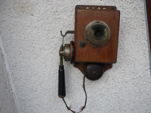 Antikes telefon wandtelefon - wandtelefon, an