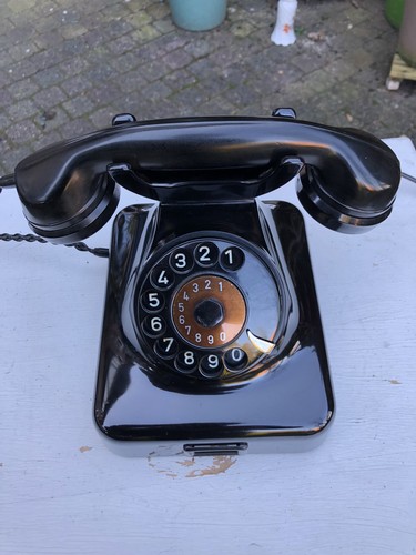 Altes telefon w48 schwarz mit - schwarz,