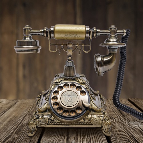 Retro antik tischtelefon - antik,