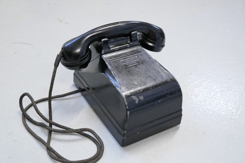 Antikes kurbeltelefon federal - antikes,