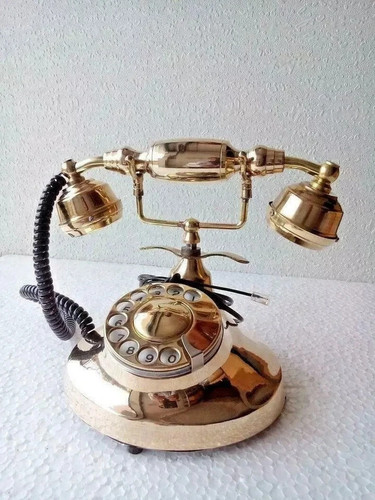 Wählscheibentelefon messing - wählscheibentelefon,